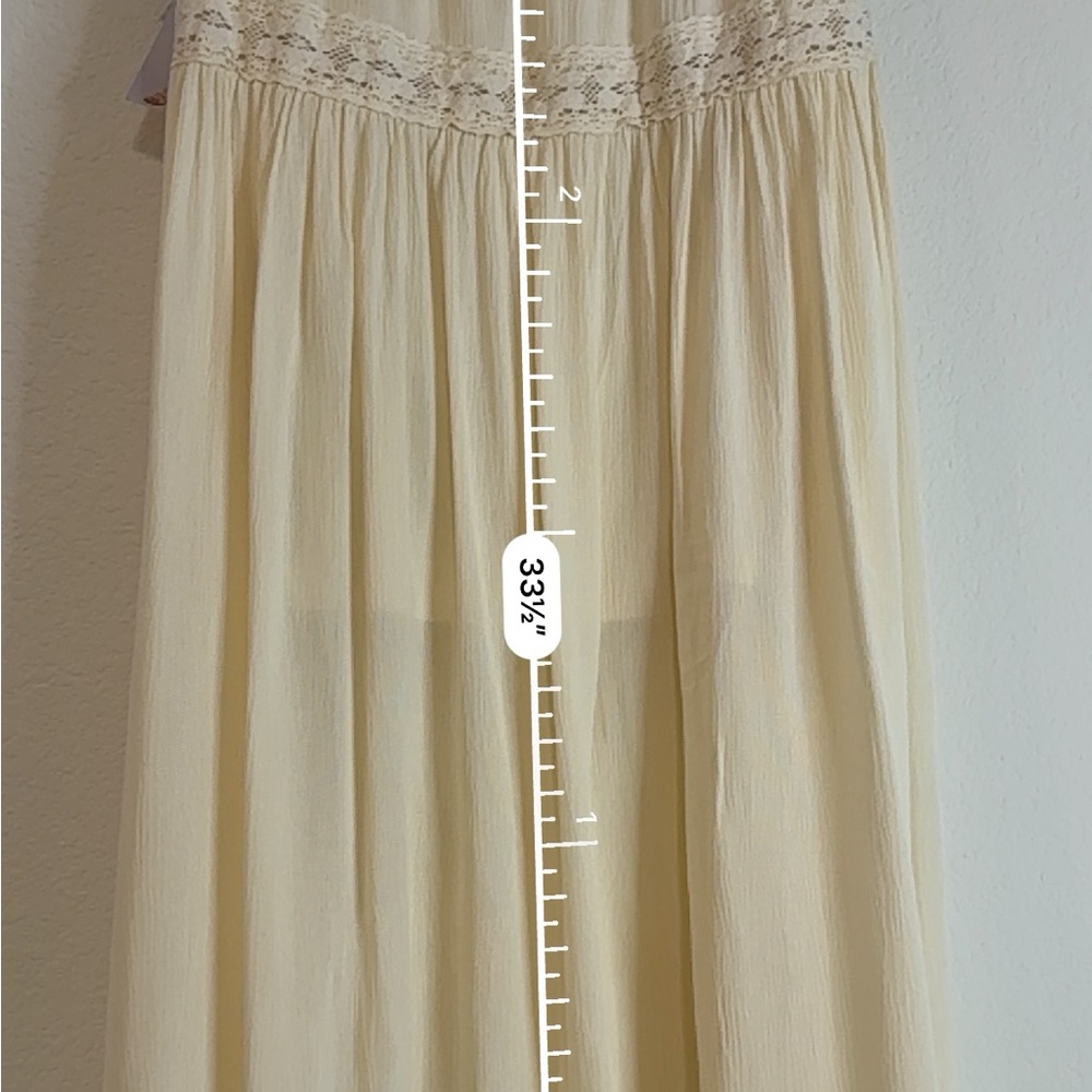 🆕 Boho Western Lace-Tiered Maxi Skirt – Antique White – XL 🆕 - Picture 5 of 16